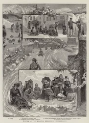 Winter in St. Moritz, Engadin, Schweiz